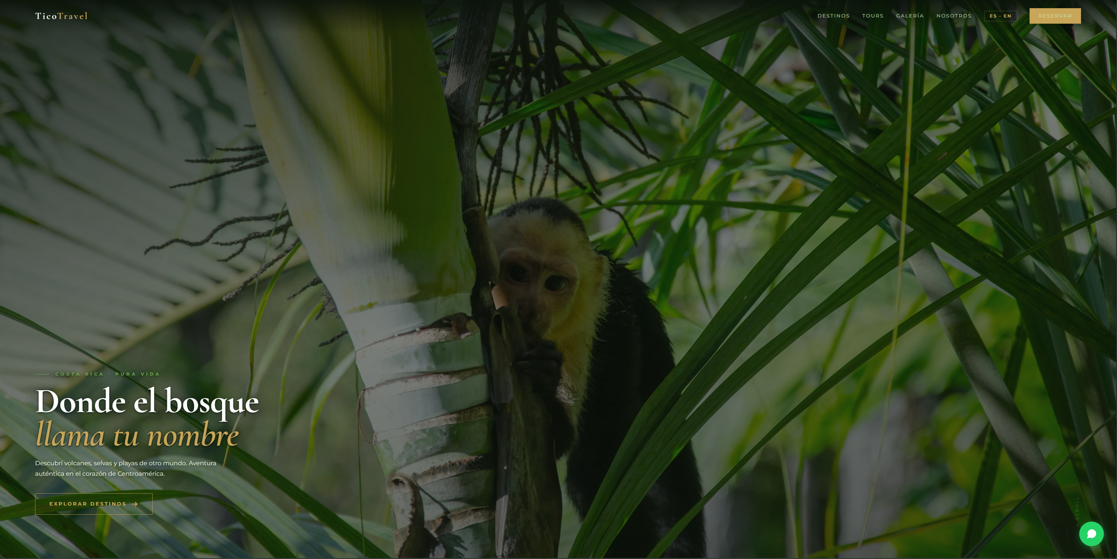 Web para Turismo en Costa Rica
